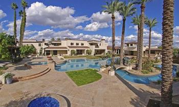 The Ultimate Backyard - Automated Fireplace, Pool, Doors, Misters, Lights, Lazy River, & Much More! Paradise Valley, AZ
