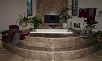 One of a Kind Automated Bathtub & Fireplace - Control via iPhone/iPad